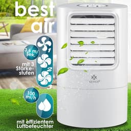 4-in-1 Mobiele Airconditioner | Mini Ventilator met LED Sfeerverlichting | Luchtbevochtiger en Ionisator | Draagbare Luchtkoeler — thumbnail 3