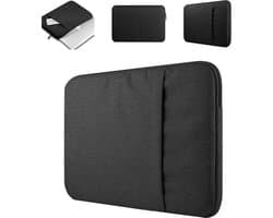 Laptophoes Zwart 15 6 inch - Laptop Hoes Neopreen - Schokbestendig - Krasbestendig - Laptoptas - Laptop Sleeve - Laptop Case - Laptop Cover - Laptophoes 15 inch - Laptop tas 15/15,6 inch
