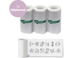 Denver Stickerrollen (57 x 30 mm) voor Kindercamera met Printer en Pocket Printer - 3 Stuks - PSP43 - Wit