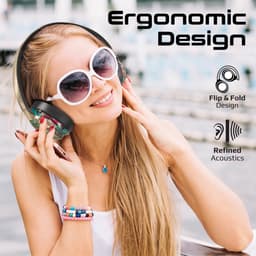 ProMate® Premium Draadloze Hoofdtelefoon, Hi-Fidelity Transparante ANC Bluetooth v5.4 Headset met RGB-verlichting, Microfoon, Opvouwbaar Ontwerp, 40 uur Speeltijd, 600mAh Batterij en 3.5mm Jack, TransTune Gunmetal. — thumbnail 3