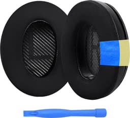 Vervangende Oorkussens voor Bose QuietComfort 35 (QC35) Bose Quiet Comfort 35 II (QC35 II) Over-ear Hoofdtelefoon van MMOBIEL - Cooling Gel Koptelefoon Oorkussens - Hoofdtelefoon Earpads – Zwart — thumbnail 1