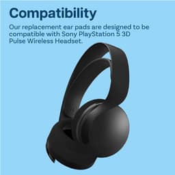 Vervangende Oorkussens voor Sony PlayStation 5 3D Pulse Wireless PS5 Hoofdtelefoon van MMOBIEL – Mesh Fabric Koptelefoon Oorkussens - Noise Isolation Hoofdtelefoon Earpads – Zwart — thumbnail 4