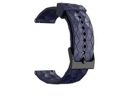22mm Blauw Sportief Siliconen Horlogeband universeel - Band aanzet 22 mm - Horlogebandje Voor Analoog en smartwatch