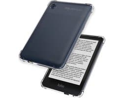 Hoes Geschikt voor Kobo Clara BW - E-reader Siliconen Case Hoes Siliconen Back Cover - Transparant