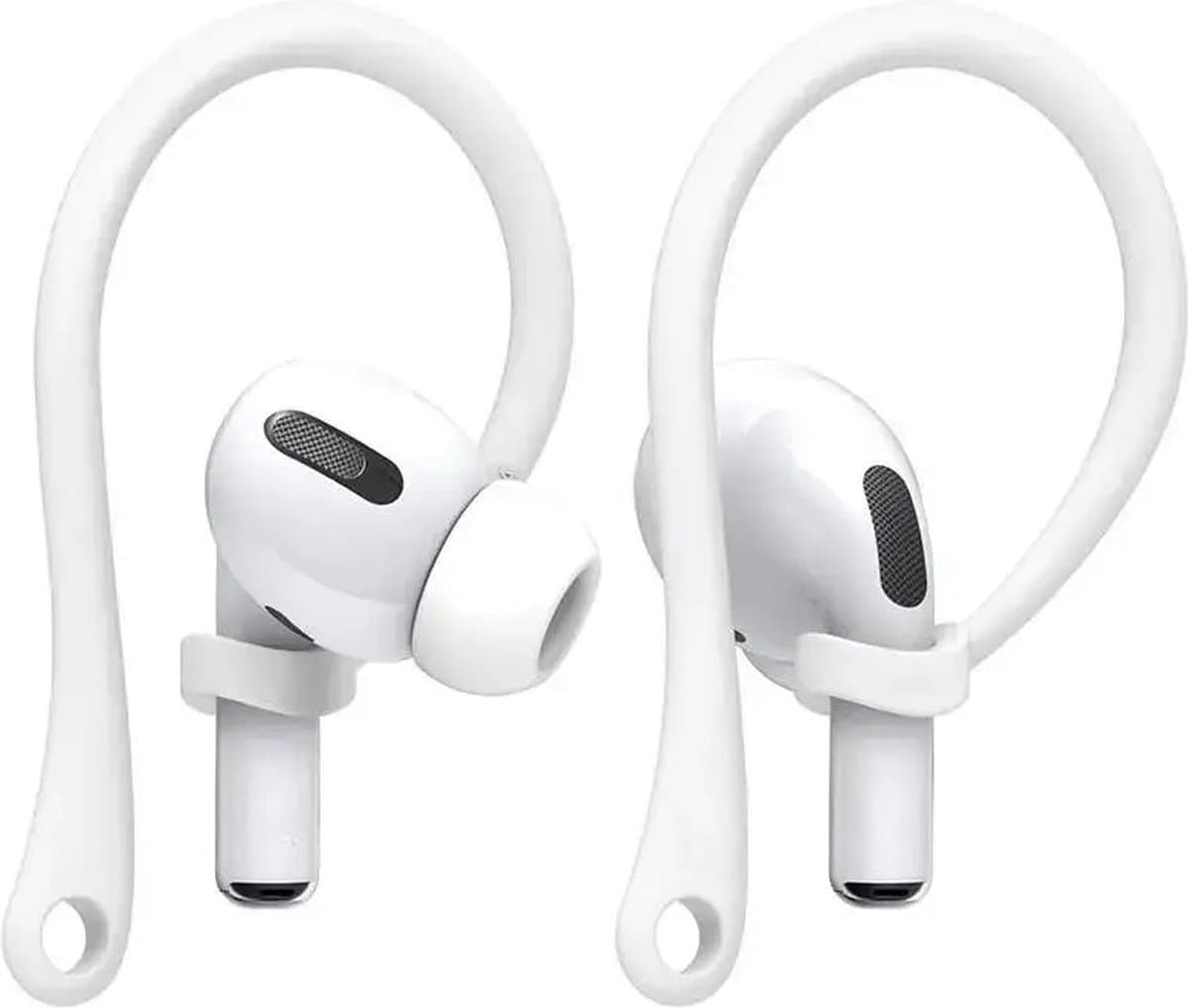 Earhooks Geschikt Voor Apple AirPods en Apple AirPods Pro 3 I Oorhaken I Veilige Pasvorm I Siliconen Eartips I Ergonomisch en Anti-Lost Ontwerp I Set van 2 I Wit — afbeelding 1