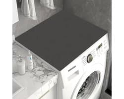 YONO Wasmachine Beschermer Bovenkant - Anti Slip Mat Hoes - 58,5x49 cm - Zwart