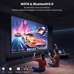 Equivera Mini Beamer - Draagbare Beamer - Beamer - Mini Beamer Projector - Projector - Mini Projector — thumbnail 2