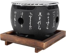BBQ Grill - Japanse Stijl - Tafelblad Houtskool - Draagbare Mini - Gietijzeren Grill — thumbnail 1