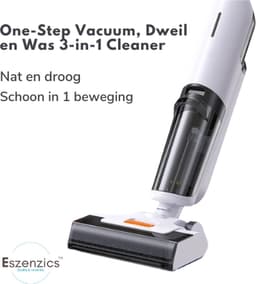 Eszenzics™ Steelstofzuiger ProW90 - Draadloos - Zelfreinigende borstel - 3-in-1 - Zuig-Dweil-Was functie- Krachtige 150W stofzuiger - Geluidsarm — thumbnail 1