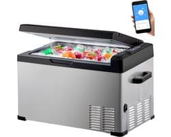 Mygroot - Camping Koelkast Electrische - Draagbare vriezer - Camping koelbox - Caravan Koelkast - Voor Auto - Truck - Boot - 58 x 32 x 34 cm.