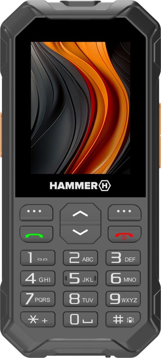 Hammer 6 LTE Rugged bouwtelefoon. SOS knop, IP68, 2500mAh — afbeelding 1