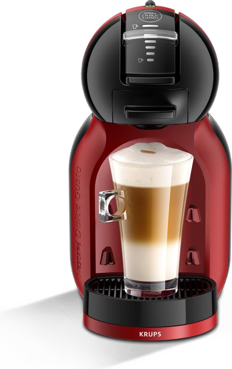 Krups Mini Me KP123H handmatige koffiecupmachine zwart/cherry rood — afbeelding 1