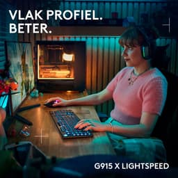 Logitech G915 X Lightspeed - Draadloos Gaming Toetsenbord - Tactile - Qwerty - Zwart — thumbnail 3