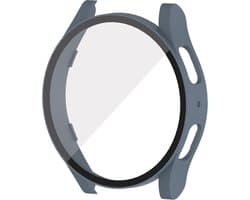 Watch case screenprotector - hoesje - gehard glas - geschikt voor Samsung Galaxy Watch 5 (40 mm) - steenblauw