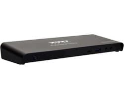 Port Connect - Dockingstation - 3 x 4K USB-A & USB-C - 12 Apparaten - 85W - Met HDMI - Zwart