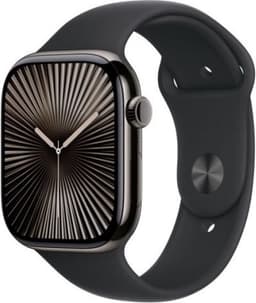 Apple Watch Series 10 - Wifi + 4G - 42mm - Slate Titanium Case met Zwart Sportbandje - M/L — thumbnail 2