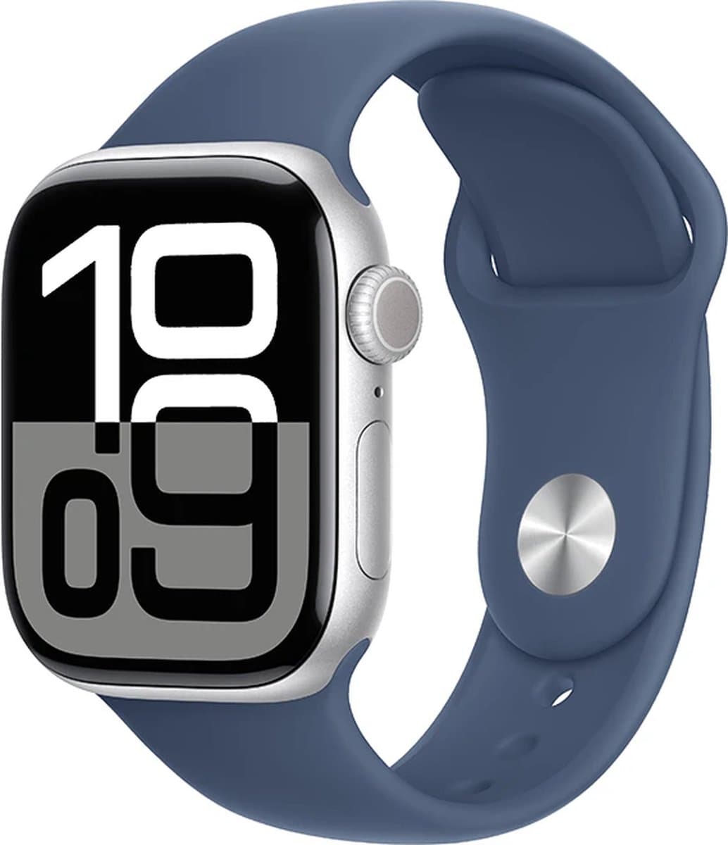 Apple Watch Series 10 42mm Zilver Sportband M/L — afbeelding 1