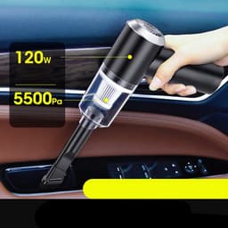 Handheld Car Vacuum Cleaner - 120W 5500Pa Strong Suction - Wet and Dry Dual Use — thumbnail 2