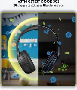 StayPowered Kinderheadset - Veilige, Comfortabele en Duurzame Hoofdtelefoon met Volumebegrenzing! - Compact Design - Hoogwaardige Geluid - HD Microfoon - Ingebouwde Volumebegrenzer - Opvouwbaar - Zwart - Levering Sneller dan Aangegeven! — thumbnail 3
