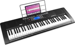 Keyboard piano met 61 toetsen - MAX Rhapsody61 keyboard voor beginners - Met gratis muzieklessen — thumbnail 1