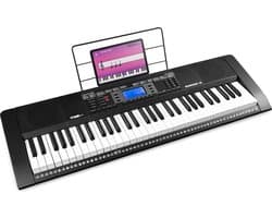 Keyboard piano met 61 toetsen - MAX Rhapsody61 keyboard voor beginners - Met gratis muzieklessen