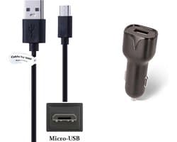 OneOne 2.1A Auto oplader met twee poorten + 0,5m USB C kabel. Autolader adapter past op NOOK (Barnes and Noble) eReader NOOK 10 inch HD Tablet, GlowLight 4, GlowLight 4e, GlowLight 4 Plus - Tolino (Libris) Vision 6