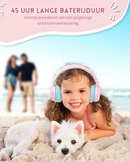 StayPowered Kinder Hoofdtelefoon - Bluetooth - Veilig Geluid en Comfort voor Kinderen - Volumebegrenzing 85/93 dB - Opvouwbaar en Verstelbaar - Compatibel met Tablets en Smartphones - Zacht Eiwitleer - Roze - Levering Sneller dan Aangegeven! — thumbnail 3