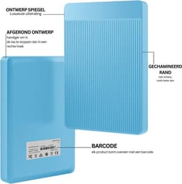 MKSS® Harde Schijf Extern - Draagbare - 500GB Opslag - Blauw — thumbnail 5