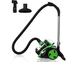 Stofzuiger Zonder Zak - Stofzuigers - Dierhaarbestendig -Vacuum Cleaner Zakloos - Geschikt Voor Dierenharen - 900W - Sterke Zuigkracht - Groen