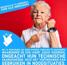 Wiesba WB73S - GPS Horloge Senior - Smartwatch voor Ouderen - Persoonlijke alarmen - alarm horloge ouderen - GPS Horloge Alzheimer - Valdetectie - Blauw — thumbnail 5