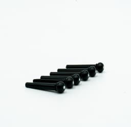 Premium Brugpinnen zwart akoestische gitaar - Set (6 stuks) Brugpin - Pinnen voor gitaar - Gitaar volwassenen - Gitaar kind — thumbnail 2