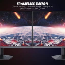 24-inch Gaming Monitor 165Hz 1080p IPS - Ultra Slim Frame, VESA Mountable, FreeSync Compatible — thumbnail 4