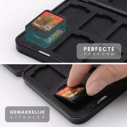 Xainy – Card case rood geschikt voor Nintendo Switch of Switch 2 games | Switch-games accessoires | Spellen game houder | Opberg travel box / opbergbox voor OLED / Lite consoles | Beschermhoes 24 card slots — thumbnail 5