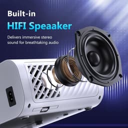 Equivera Mini Beamer - Draagbare Beamer - Beamer - Mini Beamer Projector - Projector - Mini Projector — thumbnail 4