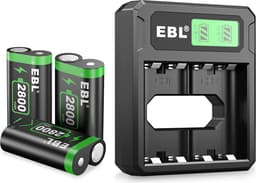 EBL Oplaadstation met 3x 2800 mAH Accu's voor de XBOX Series X/S & XBOX ONE X/S - Black LCD Docking Station - Laadstation voor Xbox controllers — thumbnail 1