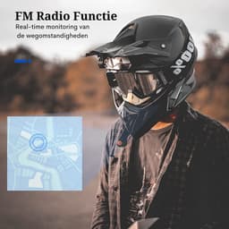 Motorhelm Koptelefoon - Draadloze Handsfree Motorhelm Koptelefoon, Muziek Luidsprekers, Microfoon Call Control, Anti-interferentie Koptelefoon — thumbnail 5