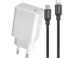 65W USB C Snellader + USB-C naar 8-PIN Kabel - 1 Meter - Compact - Geschikt voor iP 14, 13, 12, 11,X Pro Max Plus Mini