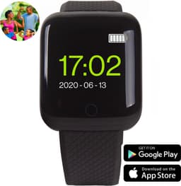 Soundlogic Smartwatch Android Bluetooth - Stappenteller - iOS - Zwart — thumbnail 1