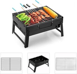 StayPowered BBQ - Draagbare Inklapbare Campingbarbecue - Draagbaar - Roestvrij - Geniet overal van de Perfecte Grillervaring! - Levering Sneller dan Aangegeven! — thumbnail 4