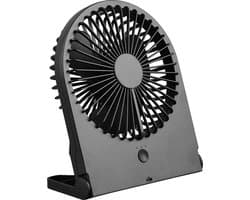 Ventilator - Torna Breezi - Tafelventilator - Staand - Rechthoek - Mat Zwart - Kunststof — afbeelding 1