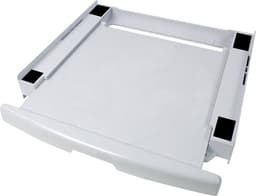 Scanpart kunststof tussenstuk voor wasmachine en droger met werkblad inclusief spanband - Geschikt voor AEG Bosch LG Miele Samsung Siemens Zanussi Whirlpool - Stapelkit - Alternatief voor SKS101 - Universeel — thumbnail 2
