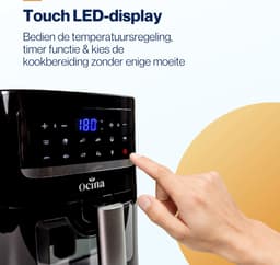 Ocina Airfryer - Heteluchtfriteuse - 1600W - 4,5L - Zwart — thumbnail 3