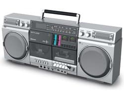 Muse M-380GBS - Ghettoblaster met, FM, CD, cassette, USB, SD, 80 Watt