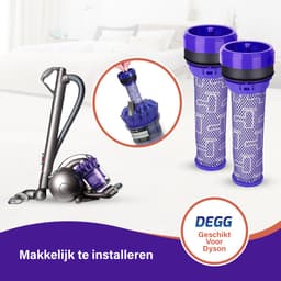 DEGG® - Pre Filter Geschikt voor Dyson DC39, DC37, DC33, DC28C en DC53 - Motorfilter - Stofzuigerfilter - Wasbaar - Premium Kwaliteit - 2 STUK(S) — thumbnail 3
