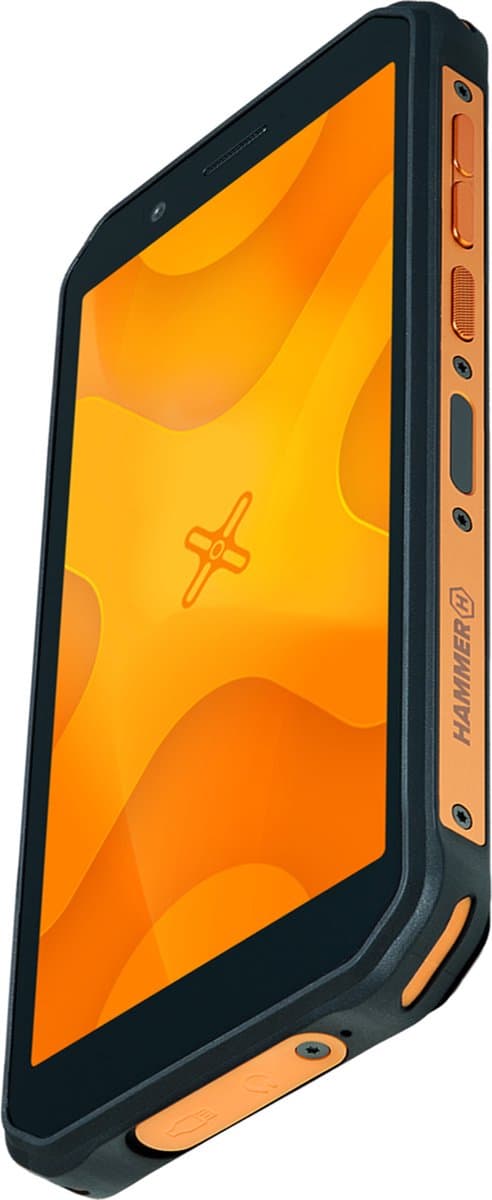 Hammer H - Energy X - bouwtelefoon - Android 12 - e-sim - zwart/oranje — afbeelding 1