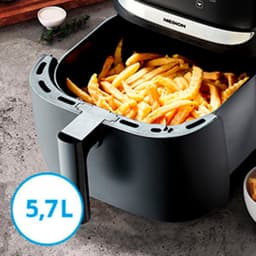 MEDION Airfryer MD10532 - 5,7 L - ca. 1700 W - 9 programma’s - Zwart — thumbnail 9