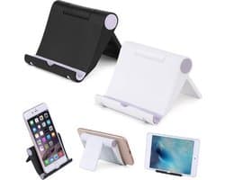 Universele standaard voor tablet,Grschikt voor  IPad, E- reader en telefoon | Tablet houder | Telefoon houder | Wit - Maximale schermformaat: 10