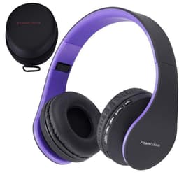 PowerLocus P1 Bluetooth Koptelefoon – Draadloos – Over Ear – Met Microfoon – Inklapbaar - incl. Hoes – Purper — thumbnail 1
