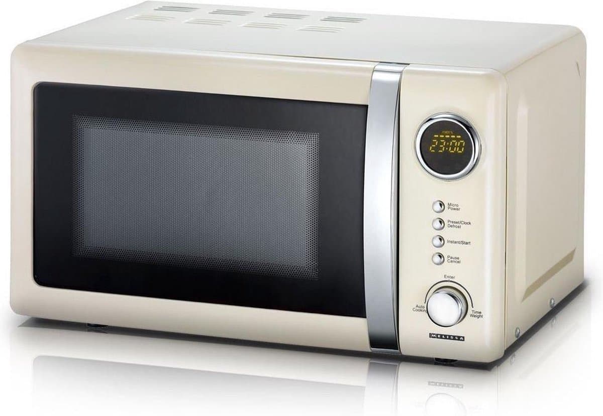 Melissa Vrijstaande Solo-Magnetron - 20 liter - 700W - Retro - 16330108 - Crème Wit — afbeelding 1