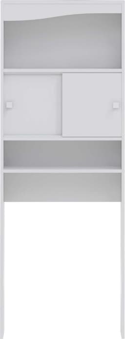 Kast voor wasmachine, droger of toilet Willa - wit - Symbiosis - wasmachinekast_enkel - Wit - Melamine; Spaanplaat — thumbnail 5